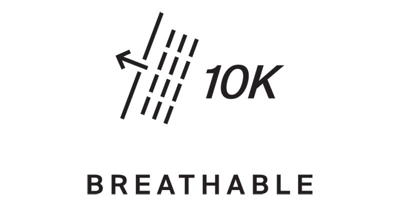 Breathable (10’000 g/m2 in 24H)